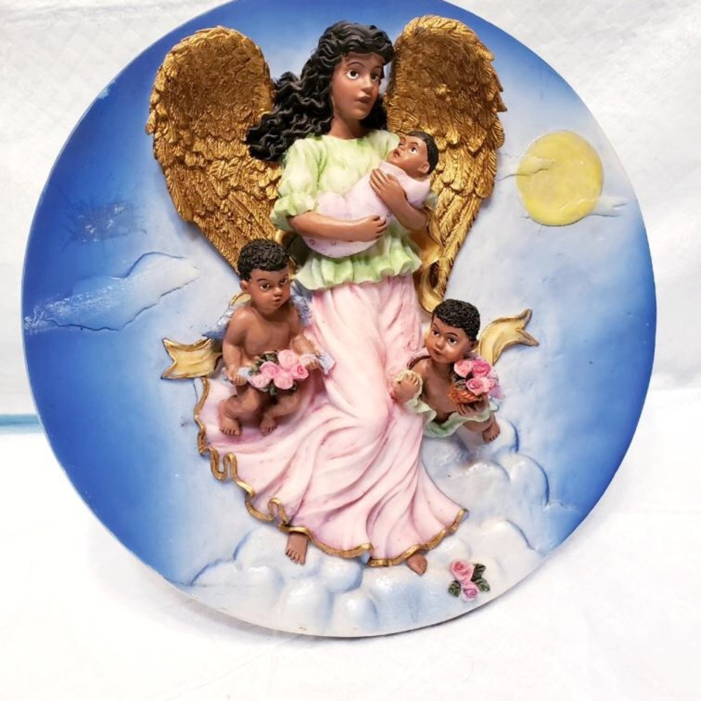 Religious theme plate